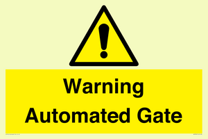 Warning Automated Gate